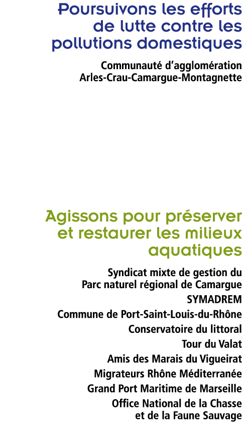 Poursuivons les efforts de lutte contre les pollutions domestiques  Communaut  d agglom ration Arles-Crau-Camargue-Mo   