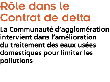 R le dans le Contrat de delta  La Communaut  d agglom ration intervient dans l am lioration du traitement des eaux us   